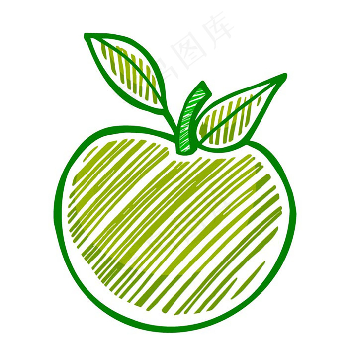 手绘苹果素材
