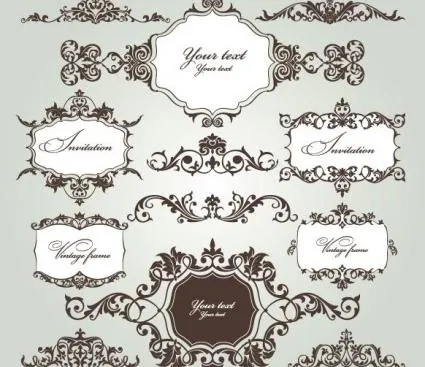 经典的欧洲模式01矢量eps,ai矢量模版下载