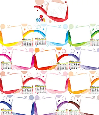2016年缤纷色彩台历图片