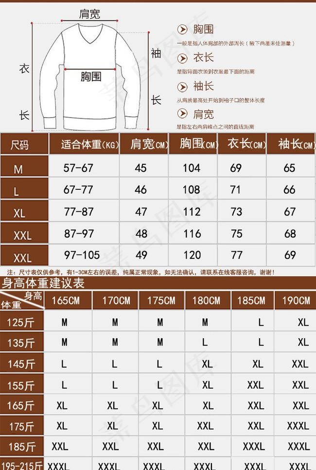尺码 宝贝详情图片psd模版下载