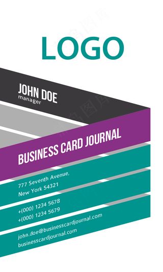 个性简约名片PSD模板下载