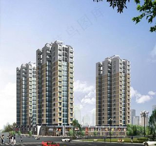 建筑楼盘效果图图片