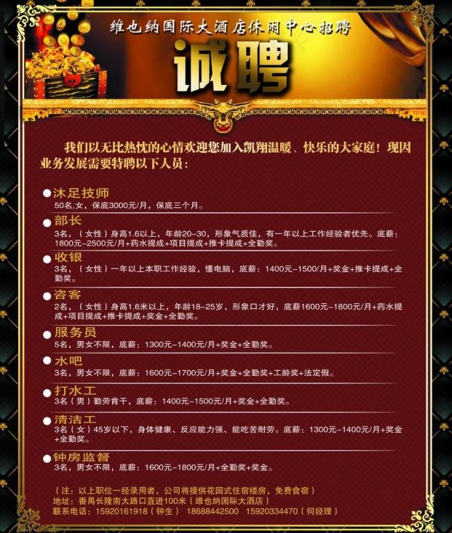 酒店招聘图片(3024X3780(DPI:96))psd模版下载
