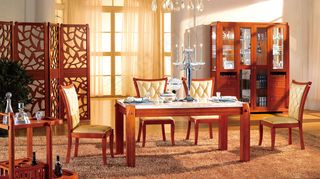 实木餐桌椅背景 桌椅背景图