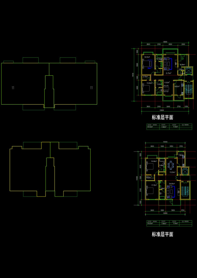 十一层cad建筑