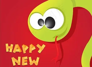 2013卡通贺卡设计矢量素材