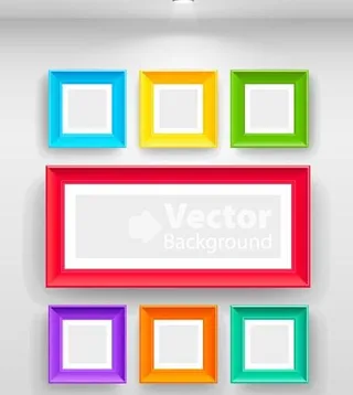 空白相框矢量素材图片