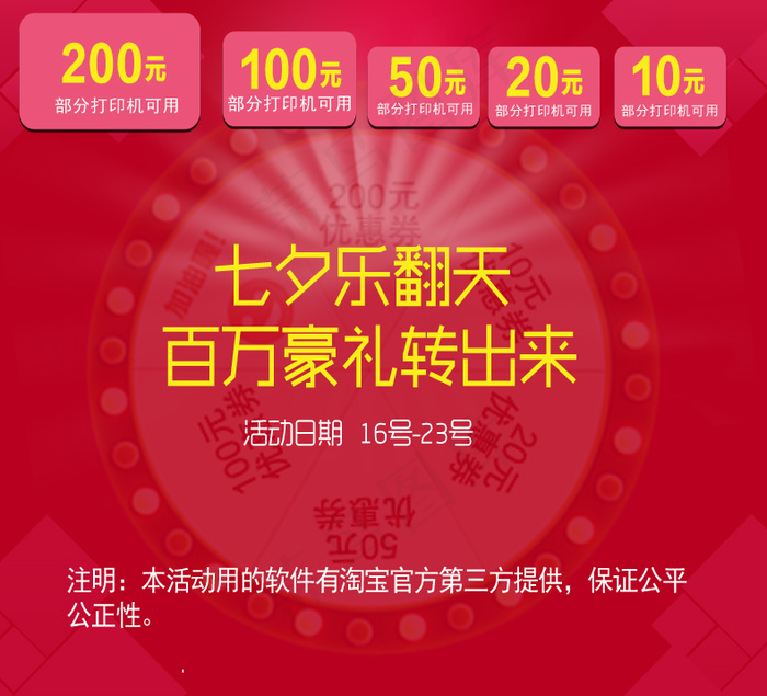 优惠券转盘详情页转盘图psd模版下载