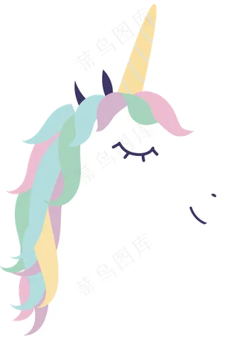 手绘独角兽