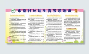 五项制度图片