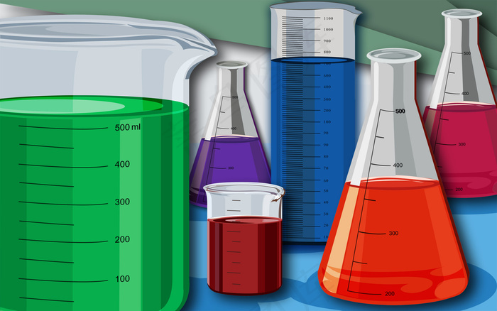三角烧杯壁纸图片