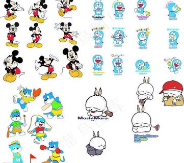 米琪 蓝猫 流氓兔 机器猫图...