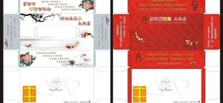 纸抽盒模板2种图片