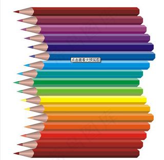 彩色铅笔矢量