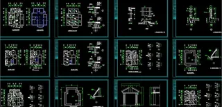某别墅样板房竣工图