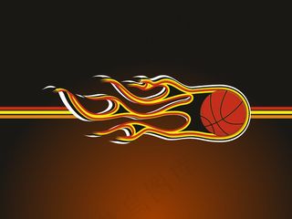 火热的篮球背景
