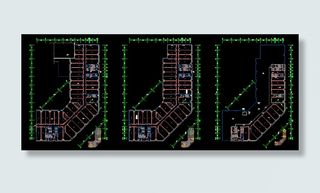 塔楼建筑平面图