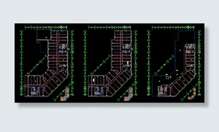 塔楼建筑平面图