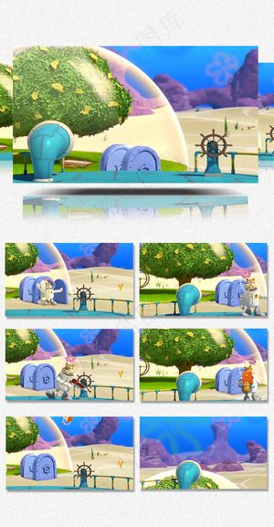 六一儿童节海底世界视频素材下载