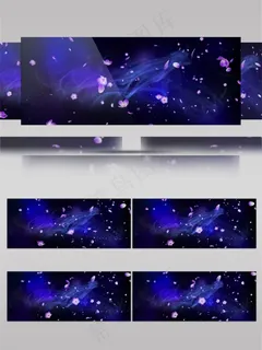 蓝色光束星空视频素材