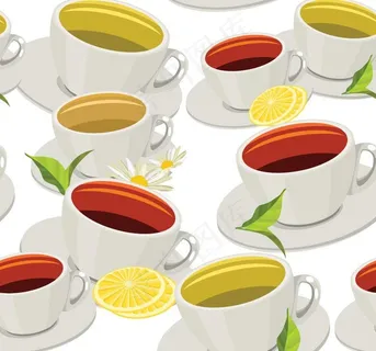 菊花茶水果背景底纹图片