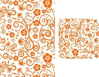 植物缤纷背景矢量图087