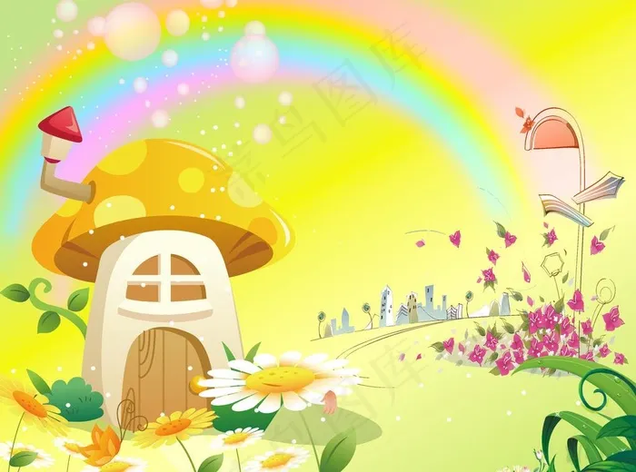 儿童 六一 幼儿园 童话图片psd模版下载