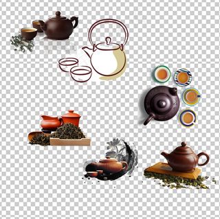 茶道茶叶茶壶PNG图片