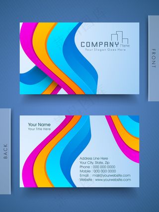 高档大气精致简洁名片设计模板