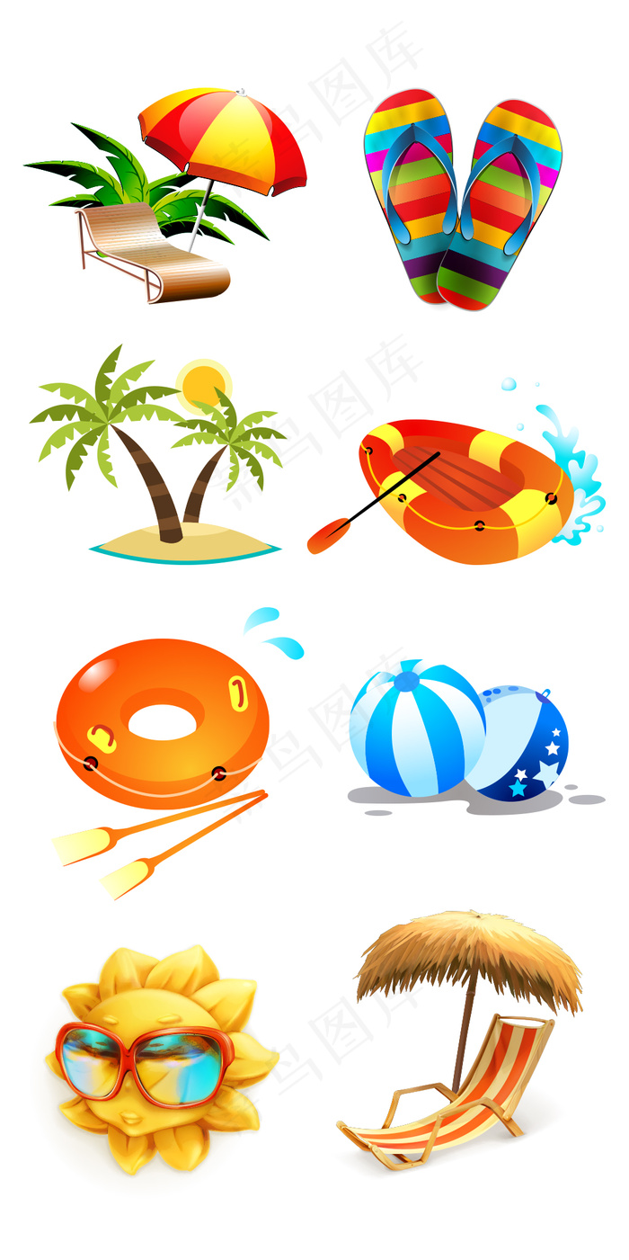 夏日海边太阳免抠png淘宝素材psd模版下载