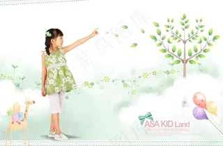 儿童绘画板报图片素材（psd分层）