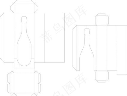 酒瓶包装盒式样设计