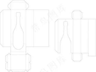 酒瓶包装盒式样设计