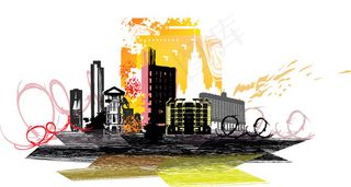 02城市剪影矢量