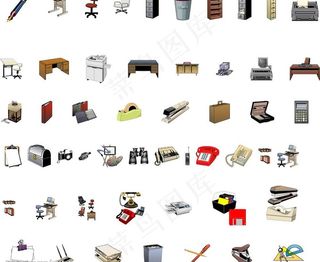 办公用品集锦图片