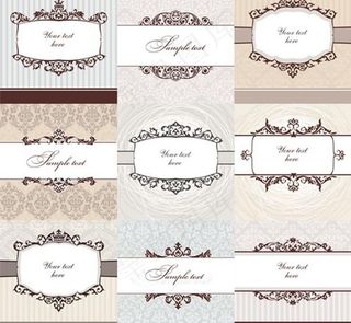 花纹图标欧式图标图片