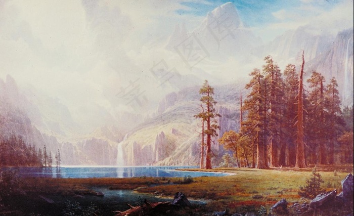 风景油画图片