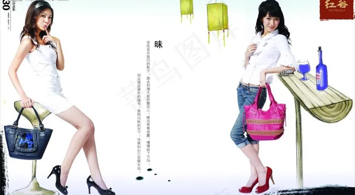 女士提包高清创意广告设计图片(5906X3602(DPI:300))psd模版下载