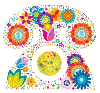 矢量素材创意植物花纹设计