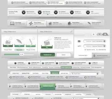 网页设计元素矢量素材六