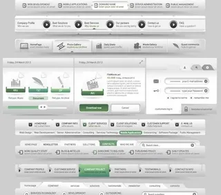 网页设计元素矢量素材六