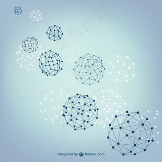 科技白色球形背景