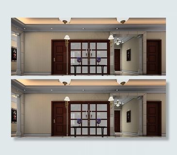 欧式过道效果图图片