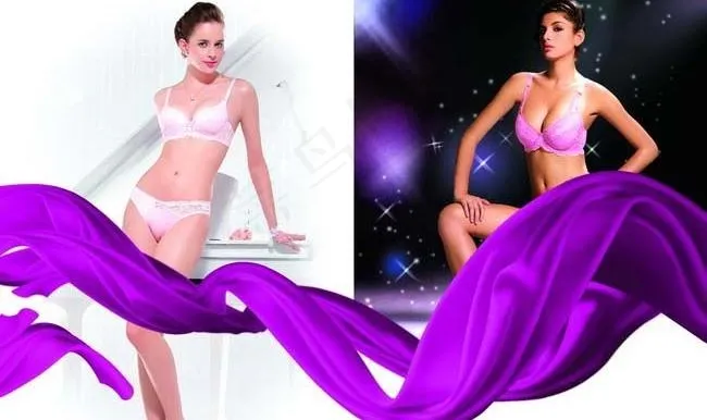 内衣模特psd分层素材图片psd模版下载