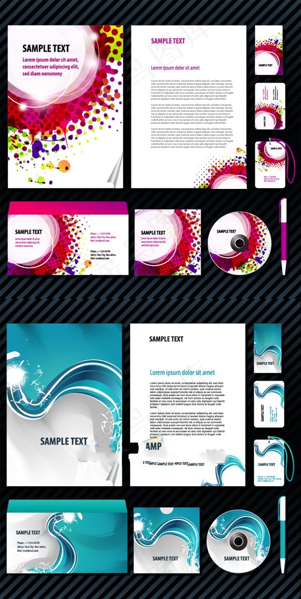 精美企业VI设计矢量素材