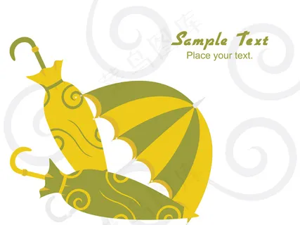 在雨天的插图 在雨天的插图