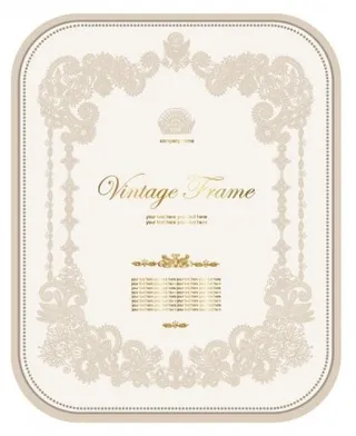 欧洲模式的证书模板02矢量