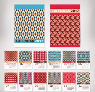 2017年台历矢量