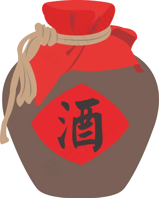 中国古代酒元素PNG透明背景免扣素...