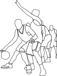篮球比赛大纲剪贴画